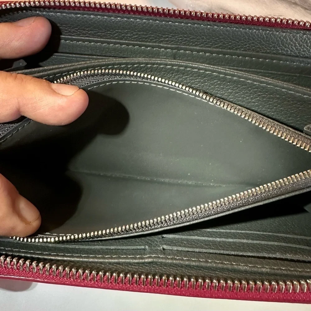 Louis Vuitton Lockme Zippy Wallet Soft Calf Leather 2018 UB4108 Red&Cream COA